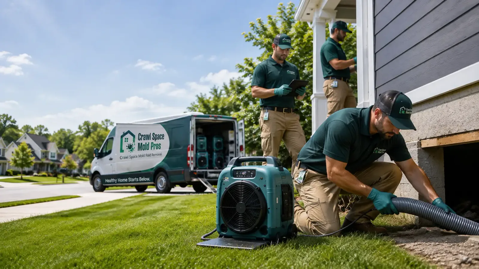 Crawl Space Mold Removal in Sidney, MI